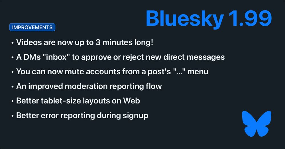 Bluesky announcement.