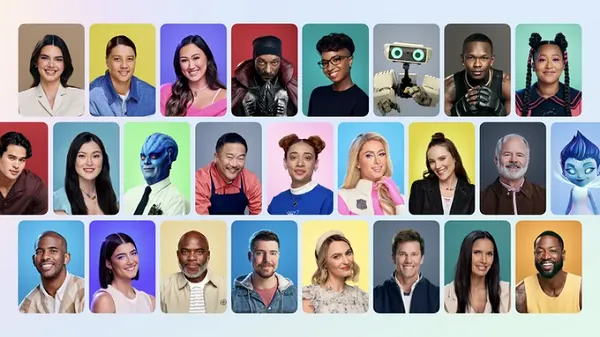 around 24 faces of different celebrities.