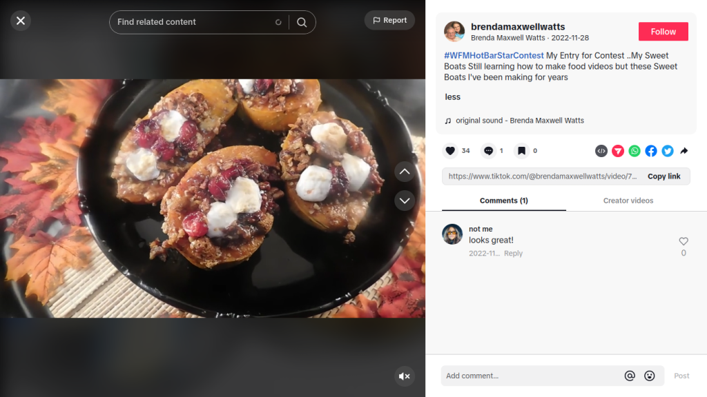 User generated content for Whole Foods Hot Bar Star Contest