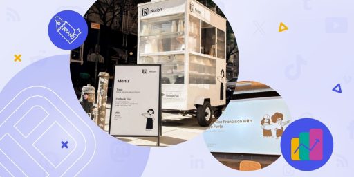 Notion's example for brand activation at events.