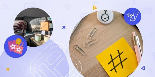 Brand hashtag campaign represented in a post it with a hashtag.