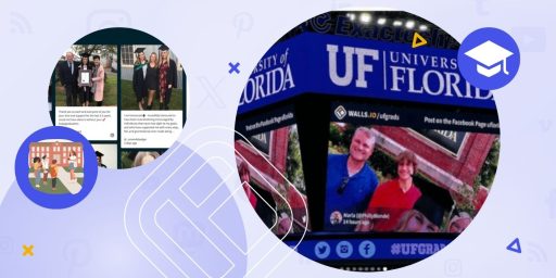 Website social media integration on a feed.