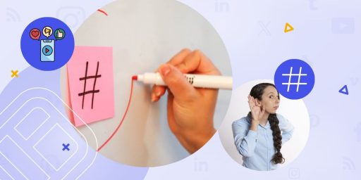 A person listing and a hashtag drawn on a whiteboard.
